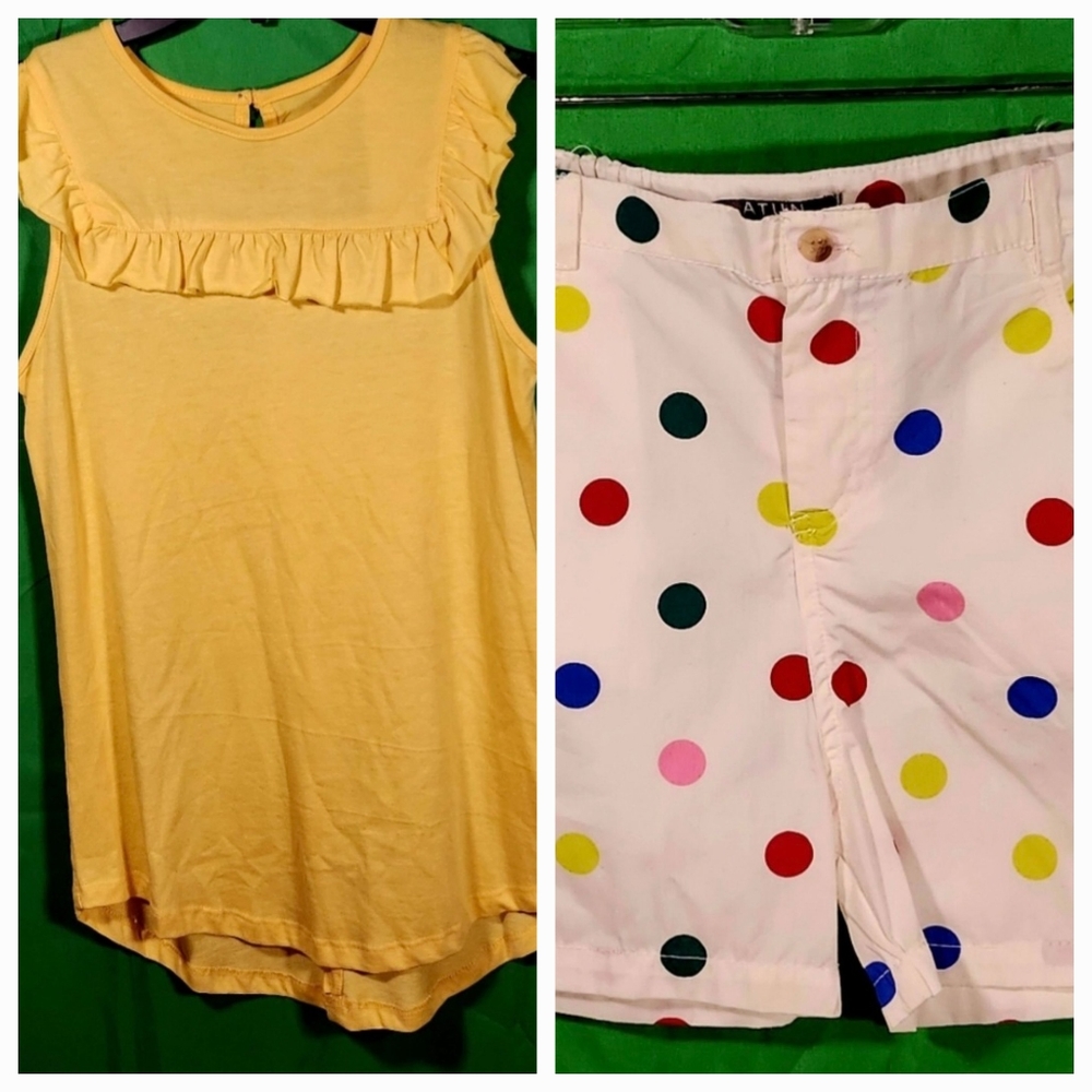 Girls tank and shorts outfit